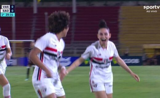 Feminino: São Paulo abre o placar contra o Vasco com 1 a 0