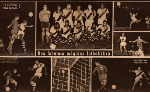 Vasco completa 69 anos da goleada histórica sobre o Barcelona por 7 a 2 na Espanha