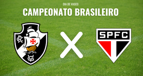 Vasco é superado pelo São Paulo por 1 a 0 no intervalo em São Januário
