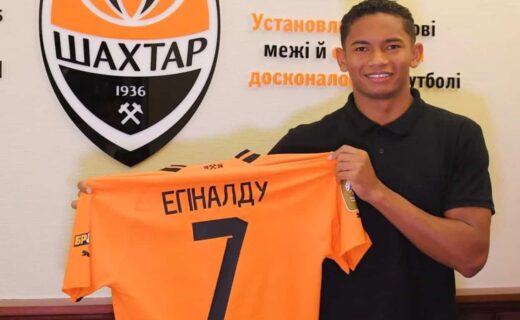 Eguinaldo foi apresentado no Shakhtar Donetsk