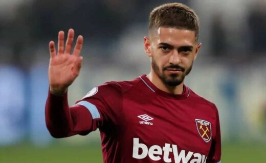 Manuel Lanzini, meia do West Ham, da Inglaterra