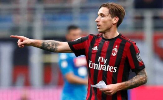 Lucas Biglia em campo nos tempos de Milan, da Itália