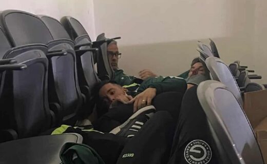 Armando Evangelista escondido em camarote em São Januário