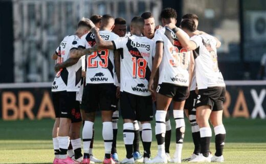 Jogadores do Vasco em São Januário