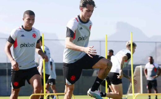Marlon Gomes em treino do Vasco
