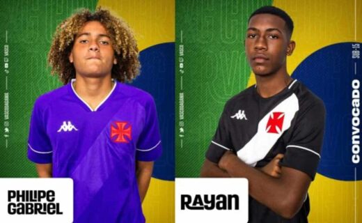 Gabriel e Rayan integram o Sub-15 do Vasco da Gama