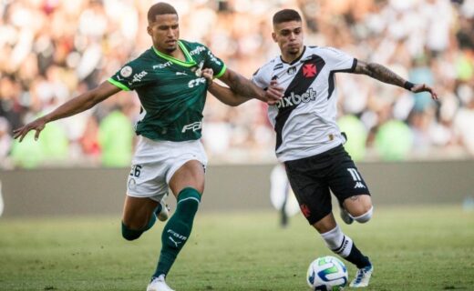 Gabriel Pec durante o jogo contra o Palmeiras