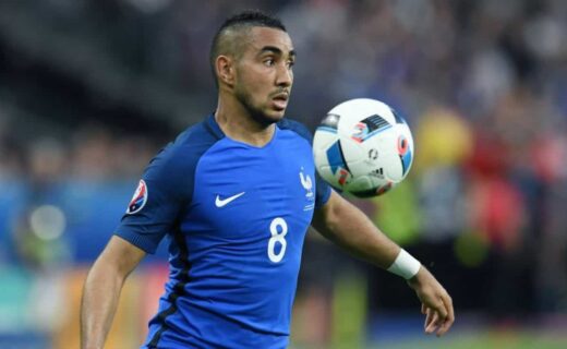 Dimitri Payet em ação pela Seleção da França