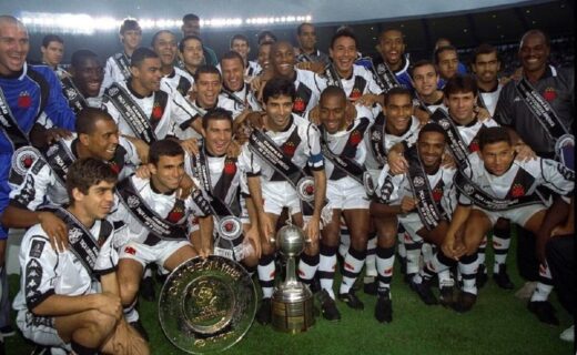 Elenco campeão da Libertadores 1998 pelo Vasco