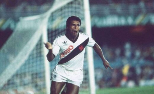Romário em ação pelo Vasco