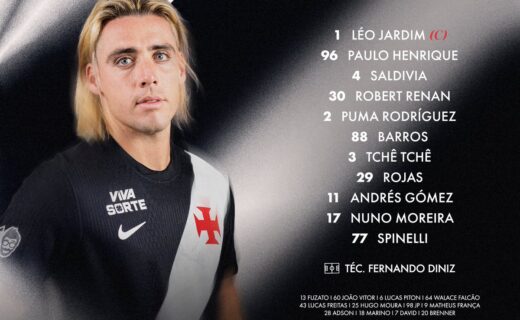 Vasco enfrenta Fluminense com novidades: Paulo Henrique, Saldivia, Tchê Tchê, Rojas e Spinelli titulares