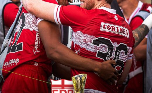 Guilherme Estrella, emprestado pelo Vasco, conquista título alagoano com o CRB