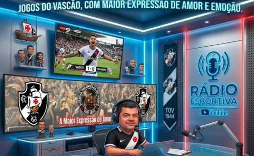 Parceria entre TOV e Gama Esportiva leva narração dos jogos do Vasco ao YouTube