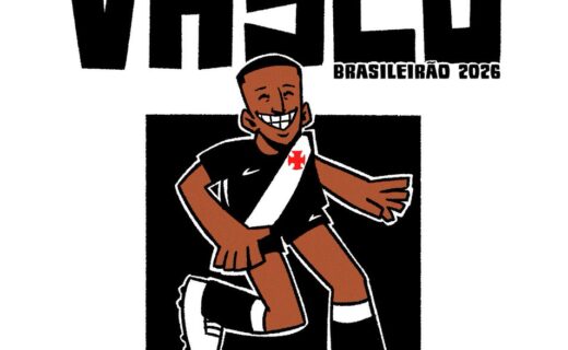 Charge ilustra confronto contra o Fluminense