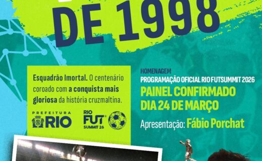 Rio Futsummit terá palestra sobre o Vasco de 1998 na Cidade das Artes em 23 e 24 de março