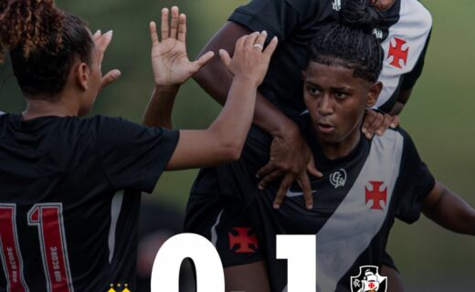 Feminino Base: Vasco lidera por 1 a 0 sobre Criciúma no Estádio da Montanha no intervalo