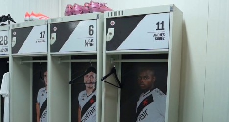 Vasco exibe transformação do vestiário no CT Moacyr Barbosa em vídeo
