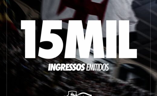 Vasco x Botafogo: 15 mil ingressos vendidos para o clássico