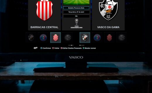 Arte promocional de Barracas Central x Vasco é revelada