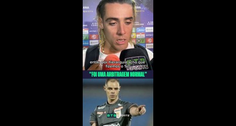 Spinelli avalia arbitragem de Vasco x Audax Italiano como regular; assista ao vídeo