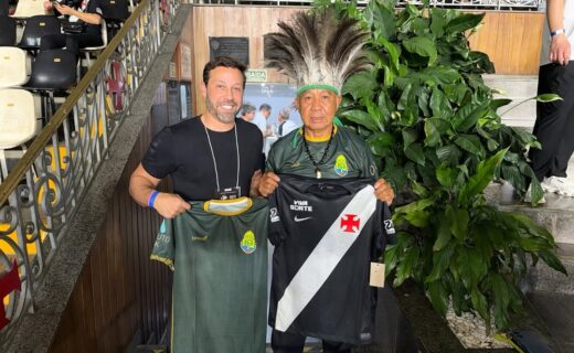 Seleção Brasileira Indígena é recebida pelo Vasco em São Januário