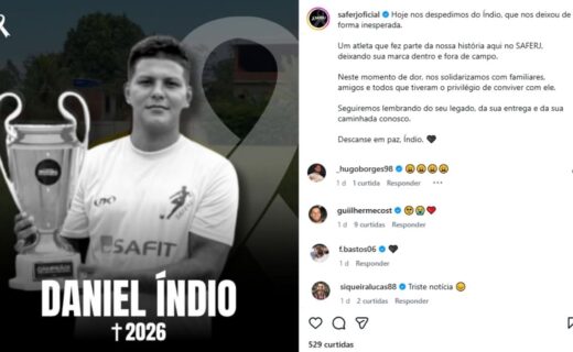 Fellipe Bastos, Guilherme Costa, Renato Kayzer e Hugo Borges prestam homenagens a Daniel Pessoa após sua morte