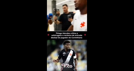 Thiago Mendes critica árbitro e condena entrada violenta de jogador do Corinthians; assista ao vídeo
