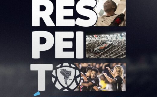 Conmebol e Vasco lançam mensagem institucional: ‘O respeito é titular’
