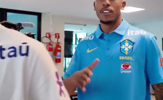 Rayan se apresenta à Seleção Brasileira na Granja Comary para a Copa do Mundo