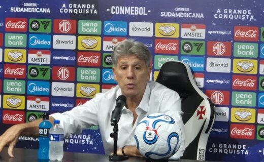 Renato Gaúcho comenta sobre Vasco 3 x 0 Barracas Central em coletiva de imprensa