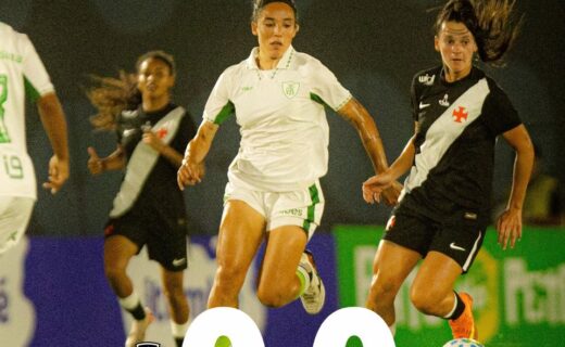 Feminino: Vasco e América-MG empatam em 0 a 0 no intervalo do Luso-Brasileiro