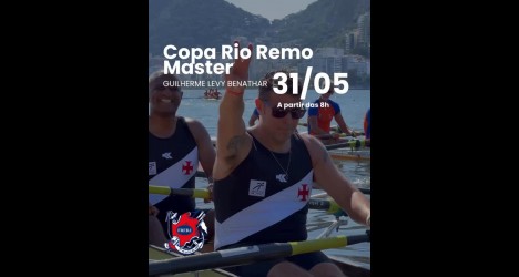 Copa Rio Master acontece neste domingo às 8h na Lagoa Rodrigo de Freitas com o Remo em destaque