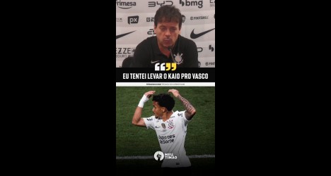 Fernando Diniz revela interesse em Kaio César, atualmente no Corinthians, durante passagem pelo Vasco