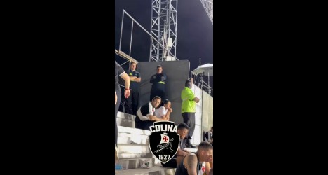 Vascâmera em São Januário teve área fechada durante partida contra o Atlético-MG