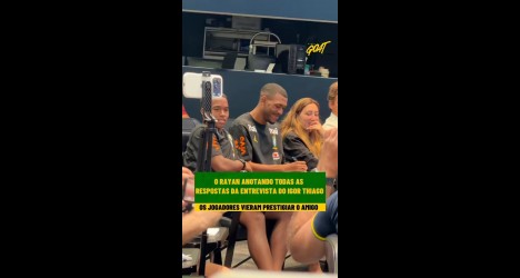 Coletiva de Igor Thiago na Seleção conta com a presença de Rayan e Endrick; assista ao vídeo