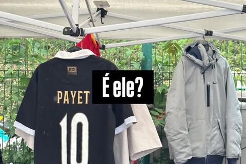 Camisa do Vasco com nome de Payet é encontrada nas ruas de Paris