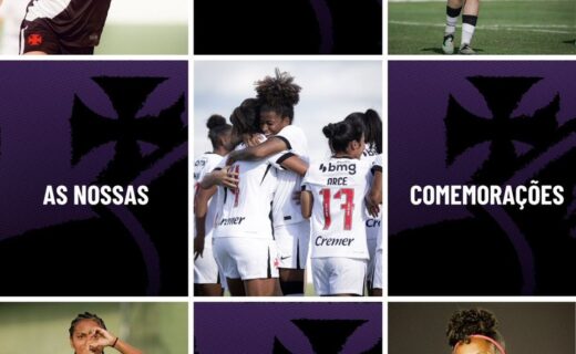 Feminino: Vasco divulga imagens das celebrações e das camisas das atletas