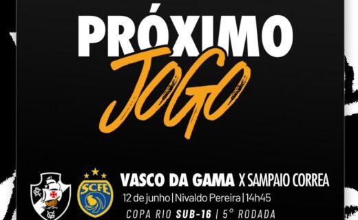 Copa Rio: Vasco disputa duelo contra o Sampaio Corrêa nesta sexta-feira às 14h45 no Nivaldo Pereira com transmissão da VascoTV