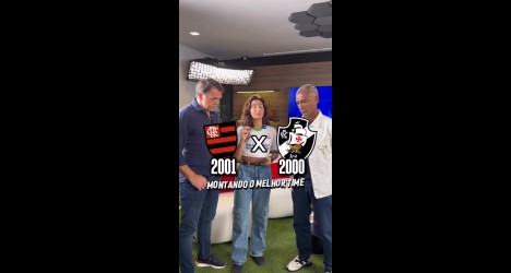Romário e Petkovic escolhem os melhores do Vasco de 2000 e do Flamengo de 2001; assista ao vídeo