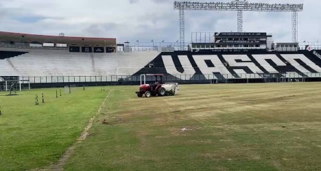 Manutenção do gramado de São Januário é destaque em novo vídeo