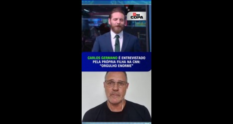 Jornalista da CNN entrevista o pai, Carlos Germano; assista ao vídeo
