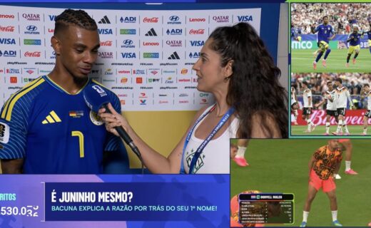 Juninho Bacuna, da Seleção de Curaçao, conta que seu nome é uma homenagem a Juninho Pernambucano