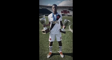 Vasco se despede de Lucas Eduardo em postagem oficial