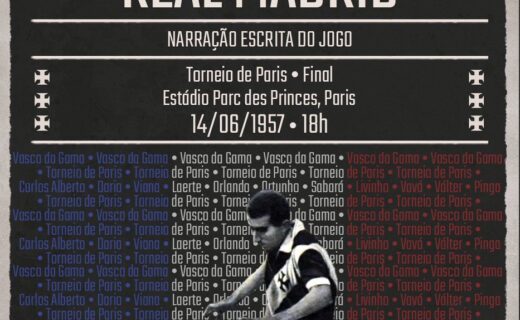 Vasco conquista vitória épica sobre o Real Madrid por 4 a 3 na final do Torneio de Paris de 1957