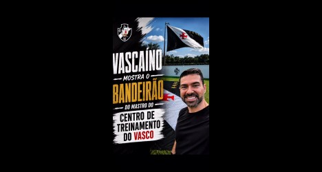 Bandeira hasteada no CT Moacyr Barbosa é exibida por colecionador