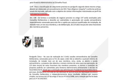 Venda da SAF não requer convocação de AGE, afirma presidente da Assembleia Geral