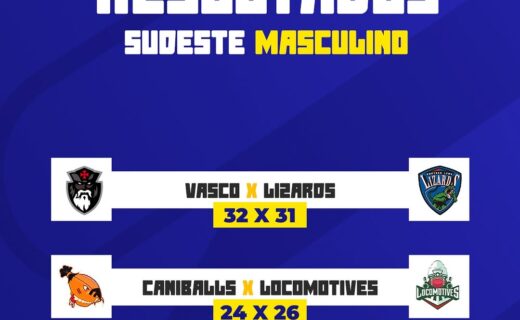 Vasco avança à semifinal do Regional Sudeste de Flag ao derrotar Lizards por 32 a 31 e enfrenta Flag Kings às 13h