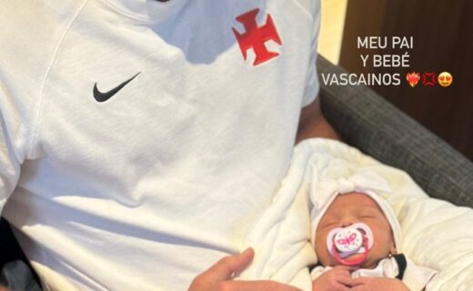 Esposa de Spinelli compartilha imagem: ‘Pai e filho vascaínos’