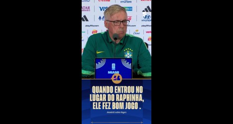 Rayan recebe elogios de Ancelotti após desempenho contra o Haiti; assista ao vídeo