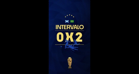 Brasil lidera com 2 a 0 sobre a Escócia com assistência de Rayan